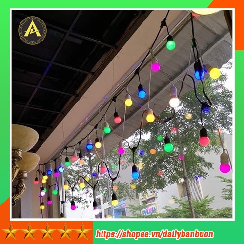 Dây Đèn Chống Nước Dài 10 mét và 20 bóng led, 5 mét 10 bóng led