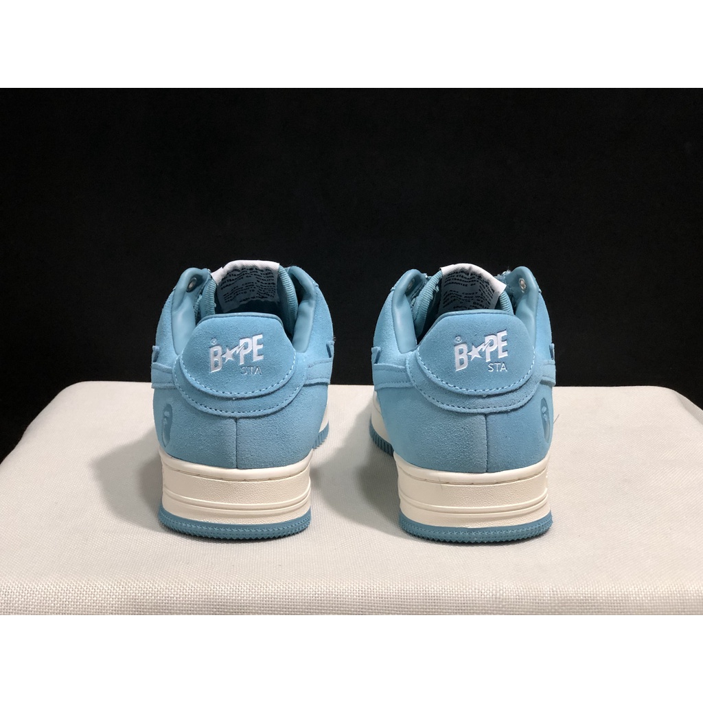 Giày Sneaker Bape STA Thời Trang Thường Ngày Cho Nam Và Nữ Morandi Visual Effect Blue