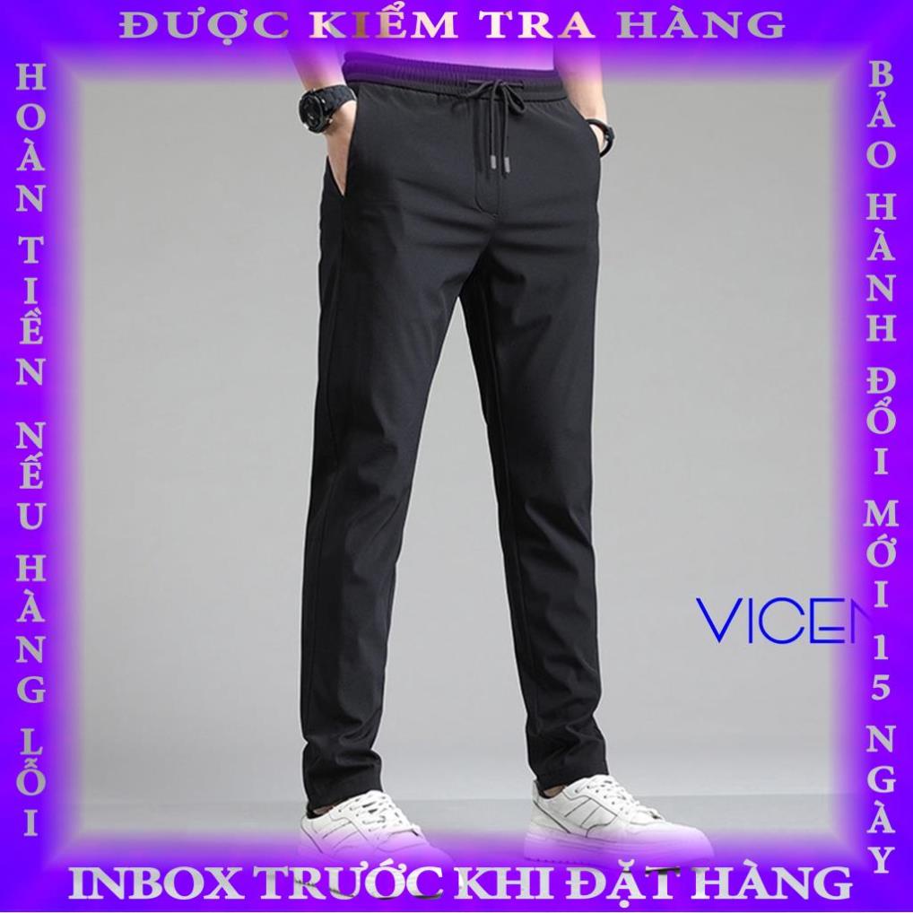 Quần Dài Nam Thu Đông Có Khóa Túi VICENZO Đứng Form Cao Cấp, Quần Nam Thể Thao Thu Đông hanthien