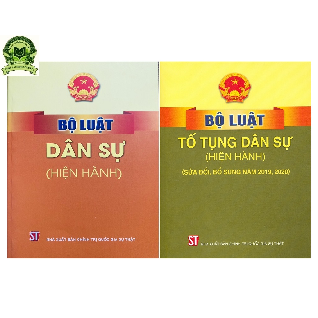 Combo 2 cuốn sách Bộ Luật Dân Sự + Bô Luật Tố Tụng Dân Sự (Hiện Hành) (Sửa Đổi, Bổ Sung Năm 2019, 2020, 2022))