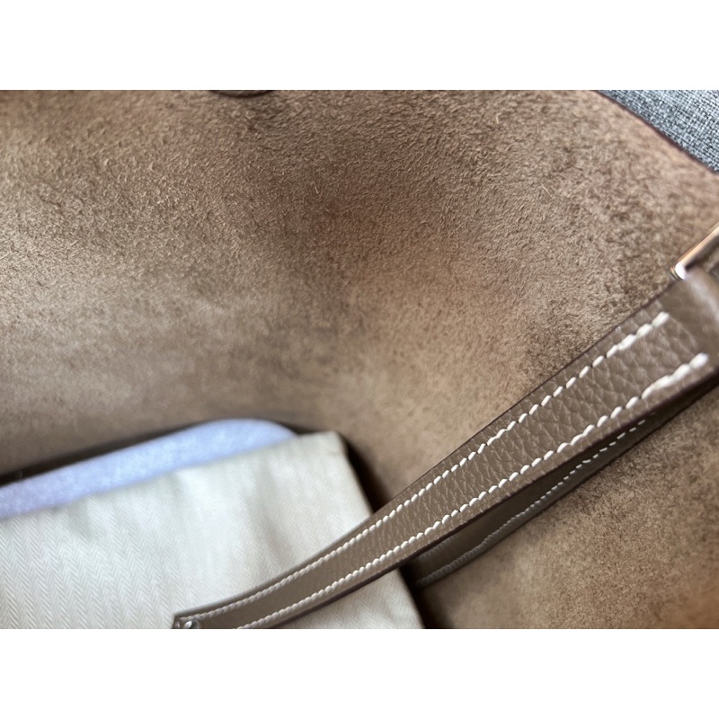 Túi xách hm Picotin bản khâu da nhập khẩu size 23