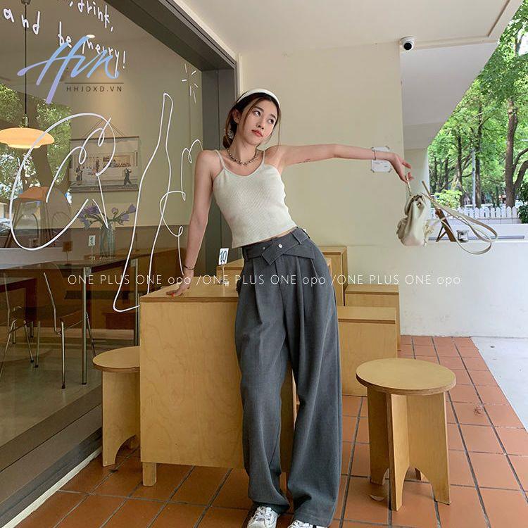 Quần Dài Ống Rộng Có Thể Tháo Rời Thời Trang Mùa Hè Cho Nữ