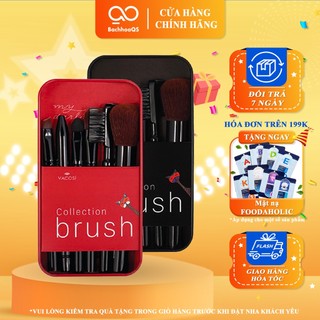 [Đại Lý Vacosi] Hộp cọ du lịch bộ 6 cây cọ hình mèo may mắn Vacosi My Darling