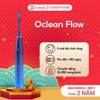 Bàn Chải Điện Oclean Flow Pin 180 Ngày 5 Chế Độ Chải 38000 Lần Chải Phút