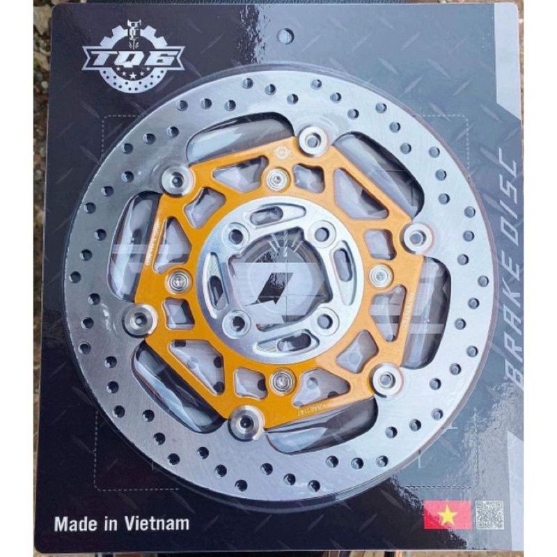 Đĩa Thắng Dĩa Phanh Trước TQ6 ORO Koen Inox Lòng Lục Giác Size 267mm 4 Lỗ