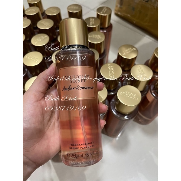 Xịt thơm hương nước hoa Amber Romance của Victoria Secret 250ml của mỹ