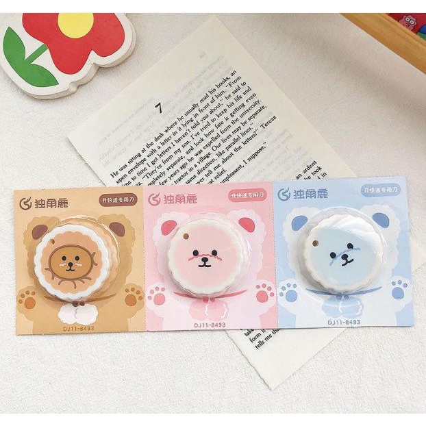 Dao Rọc Giấy Kuromi Đám Mây Mini Dạng Bút Cà Rốt Cute Bò Sữa VPK25-GAU