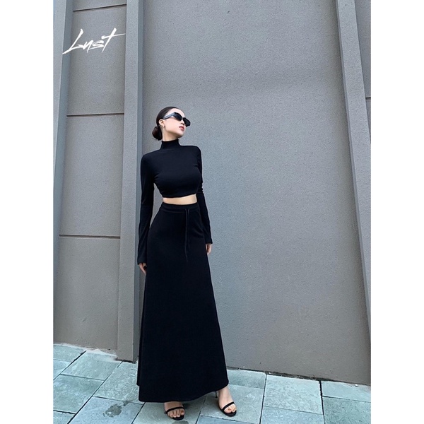 | Chang Tròn | Sét Chân váy + Áo croptop cổ cao Bigsize