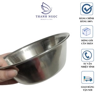 GÁ TỐT Bát inox đựng mặt nạ đường kính 8 cm dùng trong spa y tế