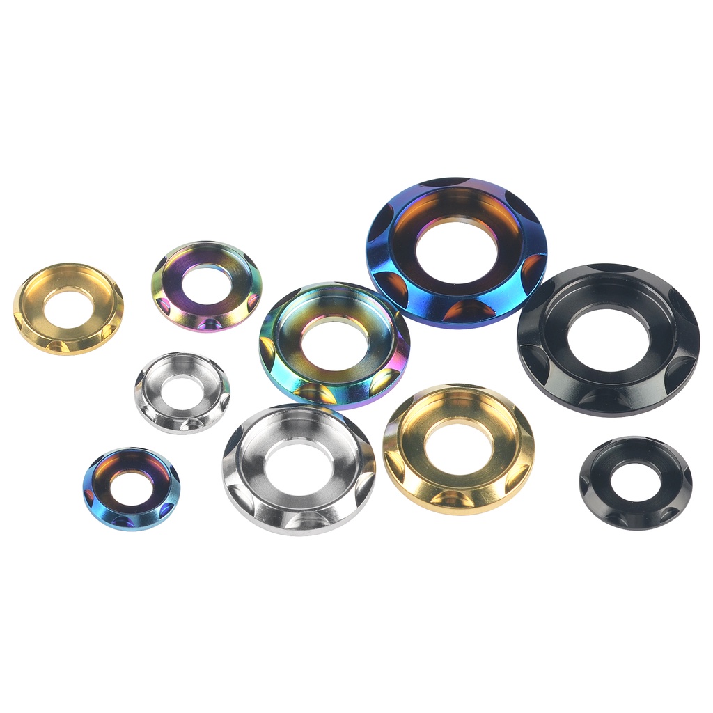 Vòng đệm WANYIFA bằng hợp kim titan GR5 M5 M6 M8 M10 chuyên dụng cho xe máy xe hơi