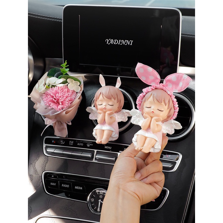 Sáp Thơm Kẹp Khe Gió Hình Búp Bê Dễ Thương Trên  Ô tô - Nước Hoa Cửa Gió Xe Ô Tô Hình Búp Bê Dễ Thương