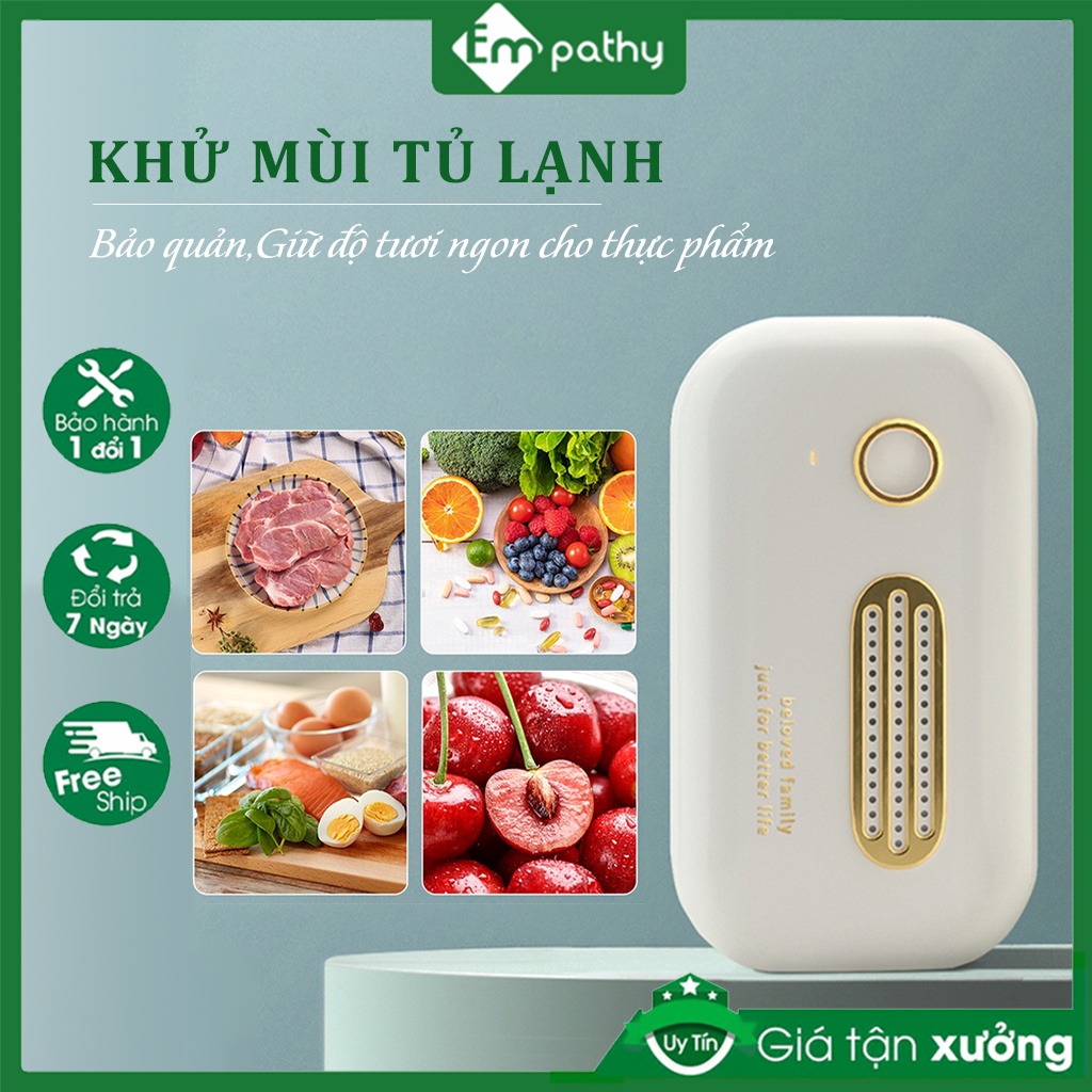 Máy khử mùi tủ lạnh, Máy lọc không khí mini khử mùi tiệt trùng oto  Công nghệ Ozone (BH6TH)