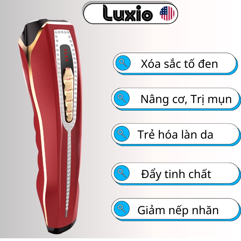 Máy Massage Mặt 6 Chức Năng Máy Đẩy Tinh Chất Nâng Cơ Trẻ Hóa Trắng Da Giảm Nếp Nhăn Giảm Mụn