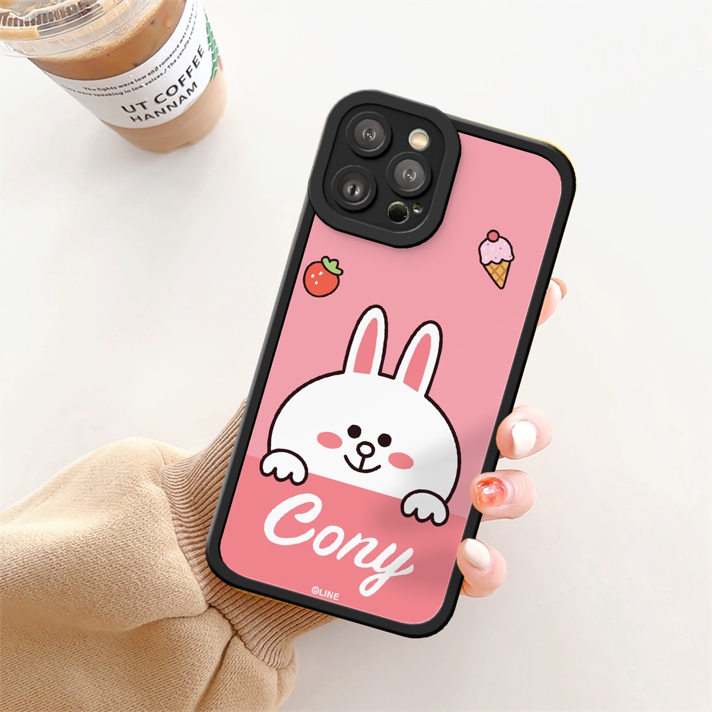 Ốp lưng iphone Cline friends cạnh vuông 6/6plus/6s/6splus/7/7plus/8/8plus/x/xs/11/12/13/14/pro/max/promax/plus/shin/case