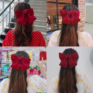 Dây buộc tóc - kẹp tóc nơ bản to ruy băng cỡ lớn thời trang Hàn Quốc