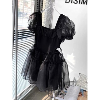 Đầm voan dự tiệc tay phồng cao cấp bigsize (thời trang bigsize vicky.g anitagreen) - NQ1222