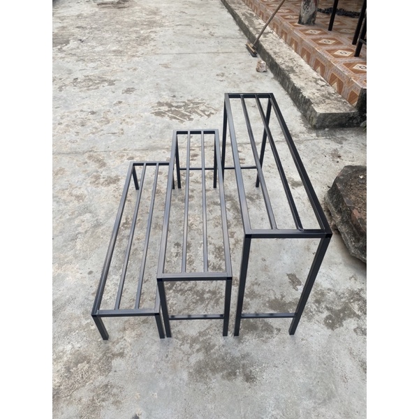 Combo kệ 3 tầng tách dời ghép bậc thang. Dài 100cm.rộng 25cm.Cao 60cm-40cm-20cm