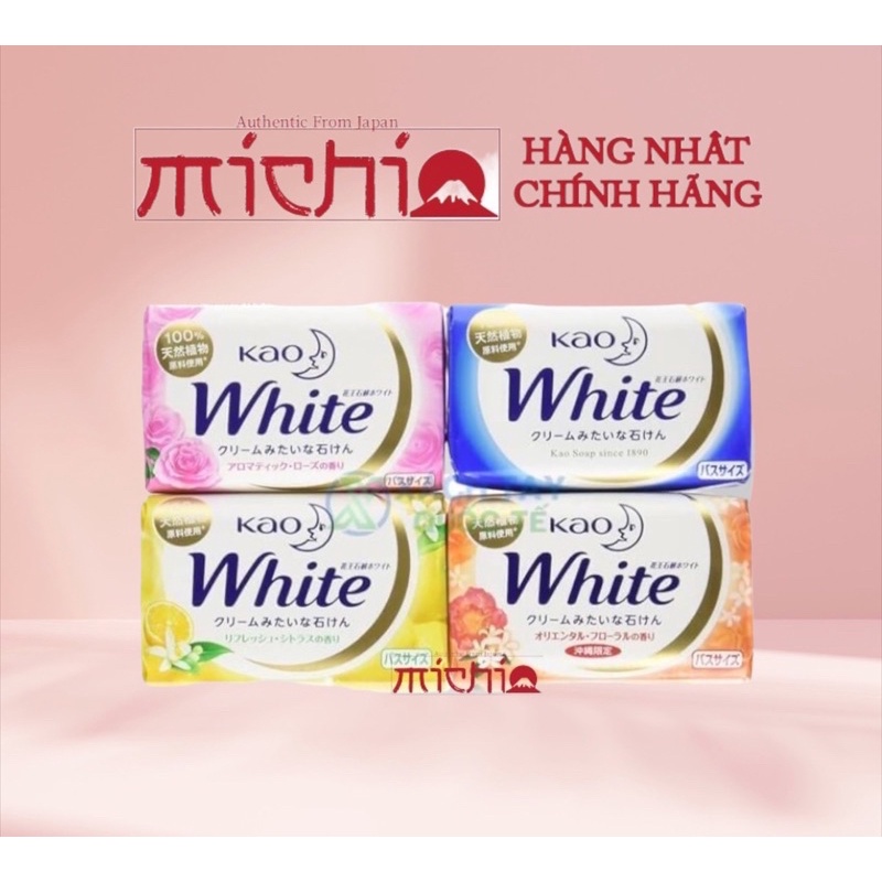 [Chuẩn Nhât] Xà Phòng Tắm Kao White 130g Nội Địa Nhật Bản | BigBuy360 - bigbuy360.vn