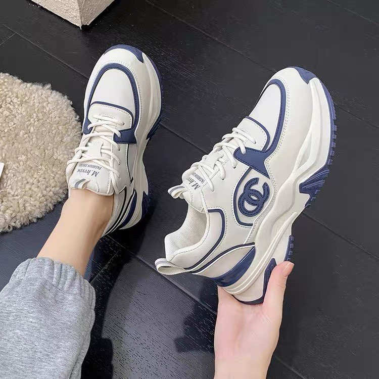 Giày sneaker độn đế ChaneI viền