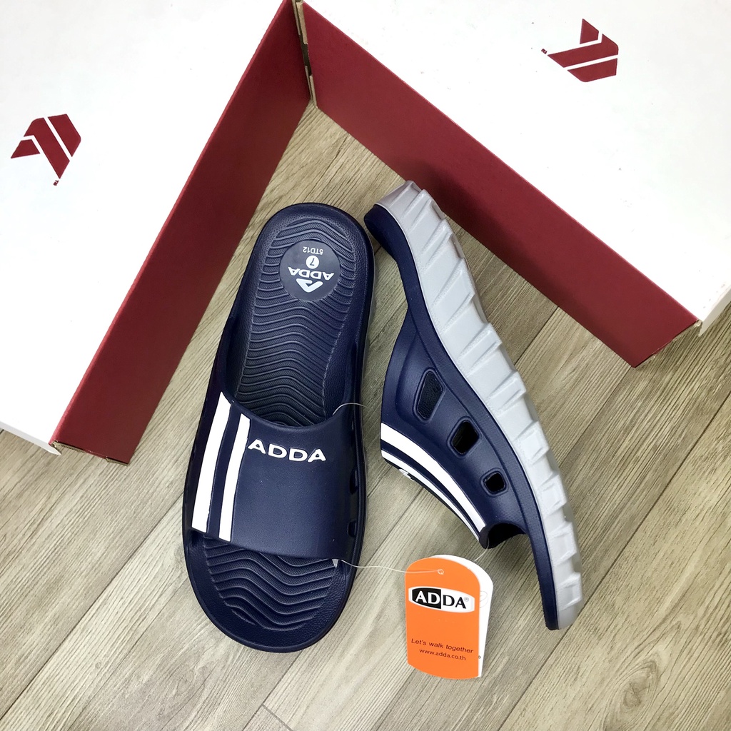 Dép Thái Lan Quai Ngang Nam ADDA 5TD12 Đúc Nguyên Khối Chính Hãng