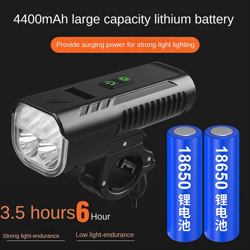 1 Bộ Đèn Pha Xe Đạp, Chất Liệu Hợp Kim Nhôm, Chống Thấm Nước