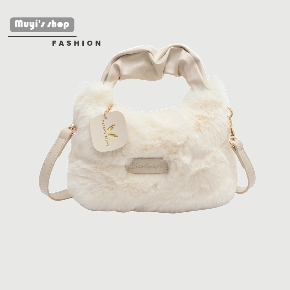 Túi Xách Đeo Vai Phối Lông Thời Trang Cao Cấp
