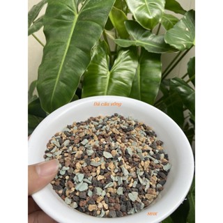 Bao 1kg Đá cầu vồng - Trộn đất trồng cây , rải mặt chậu , giữ màu Xương rồng , sen đá !