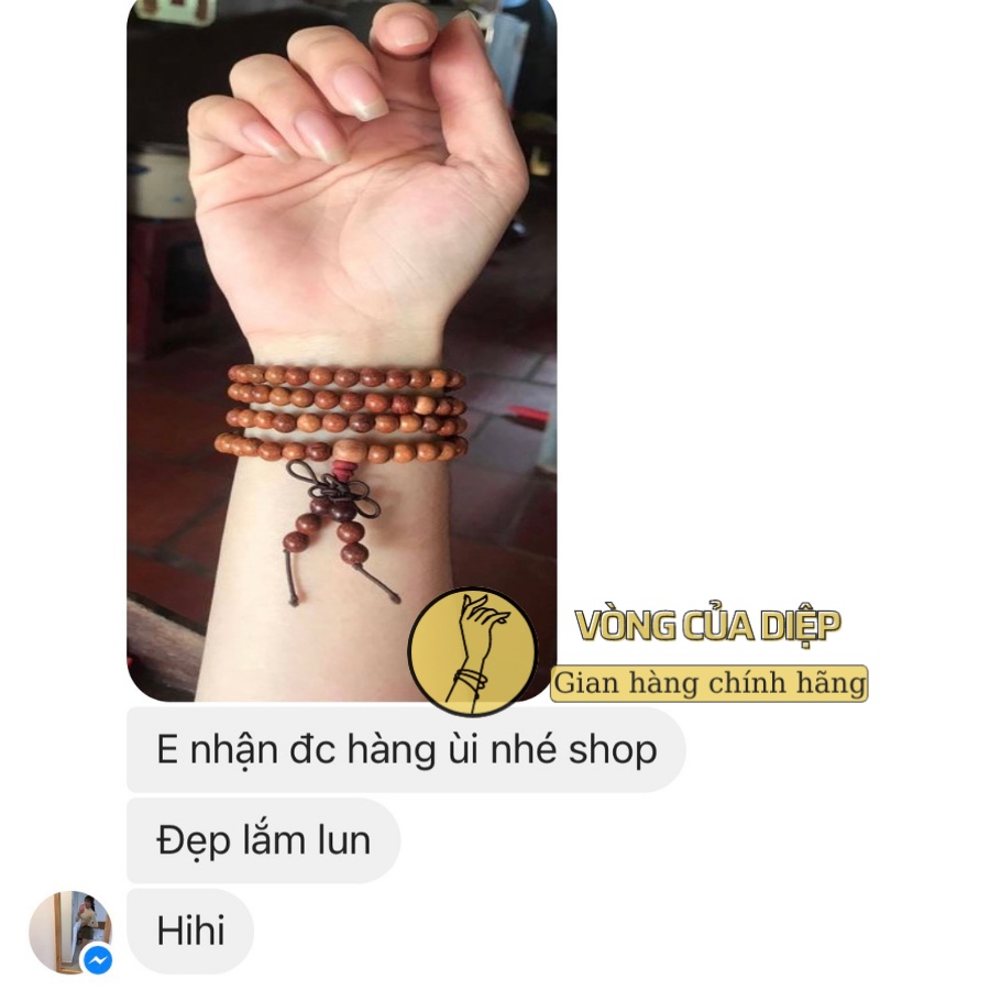 Chuỗi hạt gỗ Cẩm Lai thơm nhẹ tự nhiên - vòng tay 108 hạt 6li và 8li, đeo dễ chịu thư giãn, đoạn trừ 108 phiền não