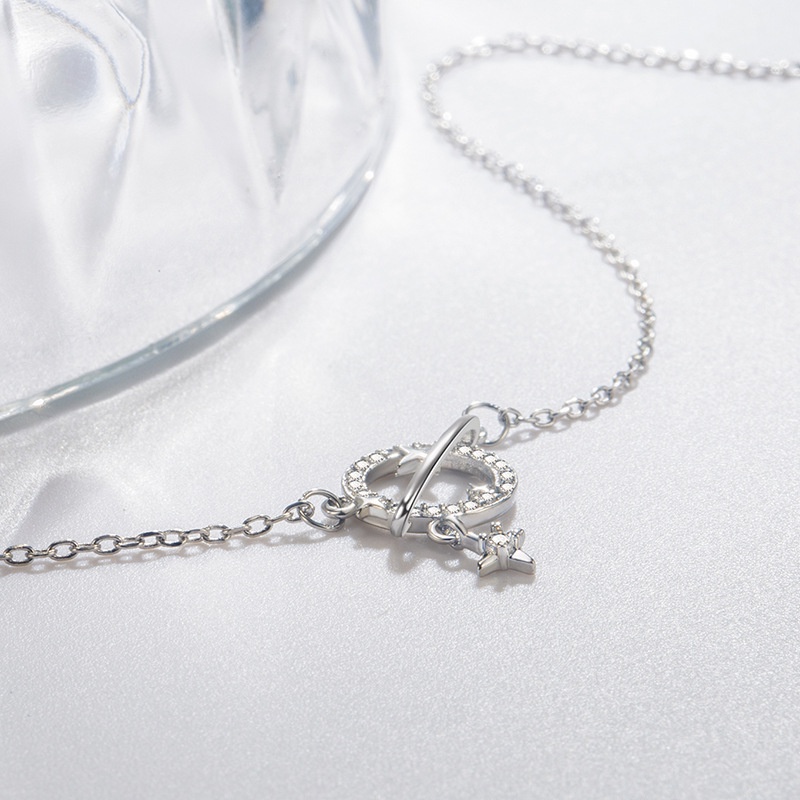 Vòng cổ HợP Kim ĐíNh Đá KiểU DáNg Đơn GiảN