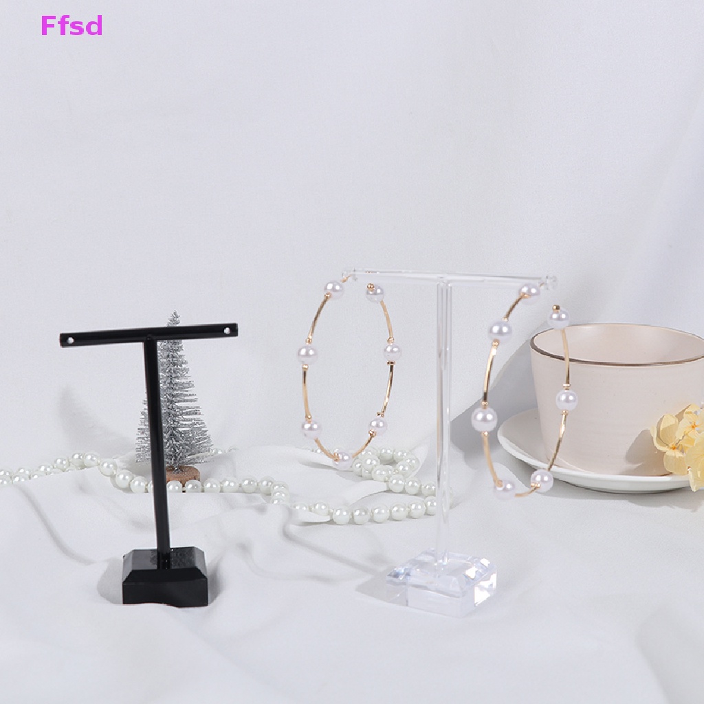 {Ffsd} Set 2 Giá Đỡ Trưng Bày Bông Tai Bằng Acrylic Sắp Xếp Gọn Gàng