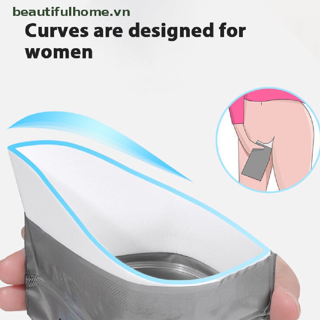 Set 1 / 4 Túi Đi Vệ Sinh Khẩn Cấp Mini 700Ml Tiện Dụng