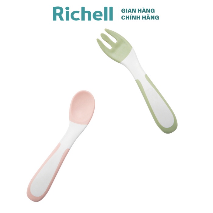 Bộ muỗng nĩa cong TLI Richell Nhật Bản - bước 2 | Baby