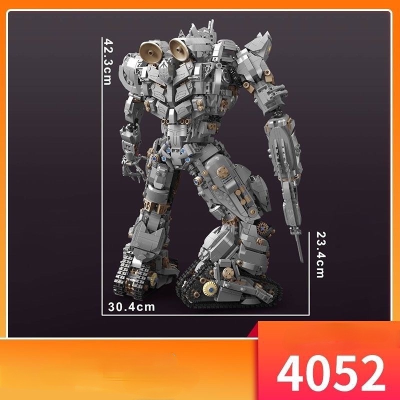 Lắp ráp mô hình 6012 tank mega commander defender justice người máy robot