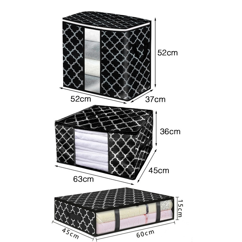 Túi Đựng Chăn / Quần Áo Sức Chứa Lớn Có Tay Cầm Trong Suốt Chắc Chắn Sturdy