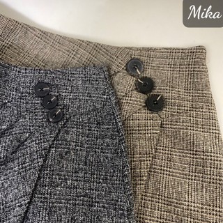 Chân váy dạ vạt chéo