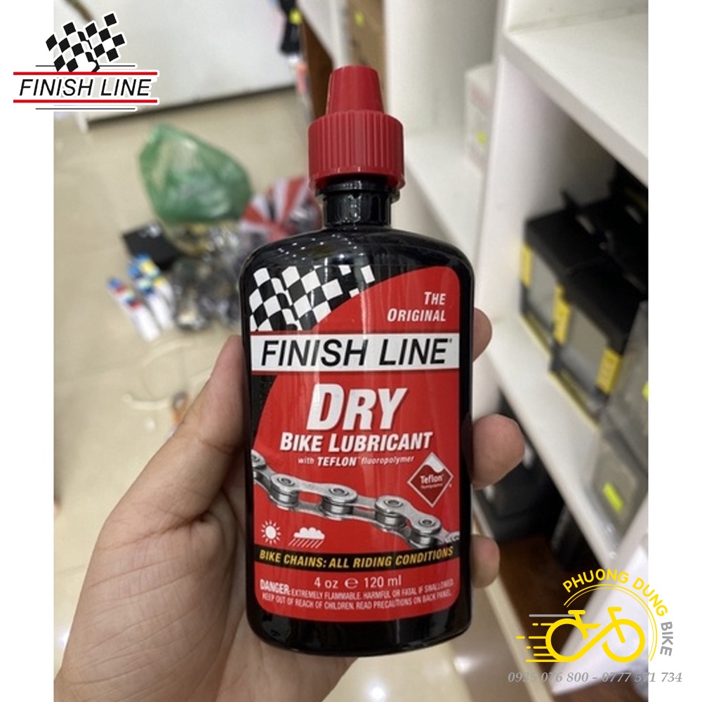 Dầu nhớt tra sên xích xe đạp FINISH LINE 120ml