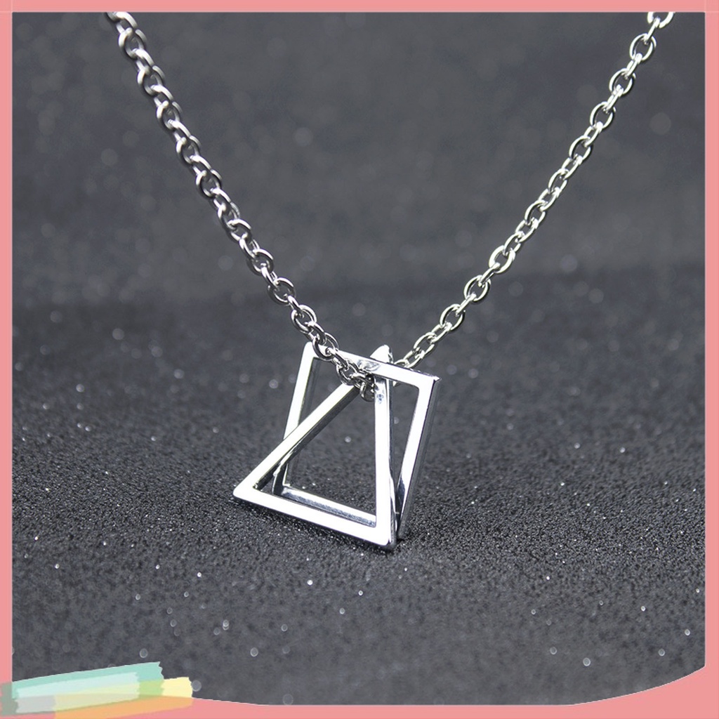 Vòng cổ Hợp Kim Trang Trí Mặt Hình Học Độc Đáo Cho Nam