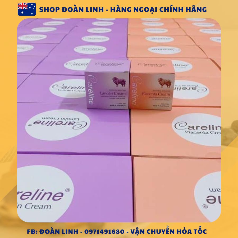Kem Dưỡng Da Nhau Thai Cừu CARELINE Placenta Cream, Hàng úc đi air, Kem Dưỡng Da Nhau Thai Cừu CARELINE Placenta Cream