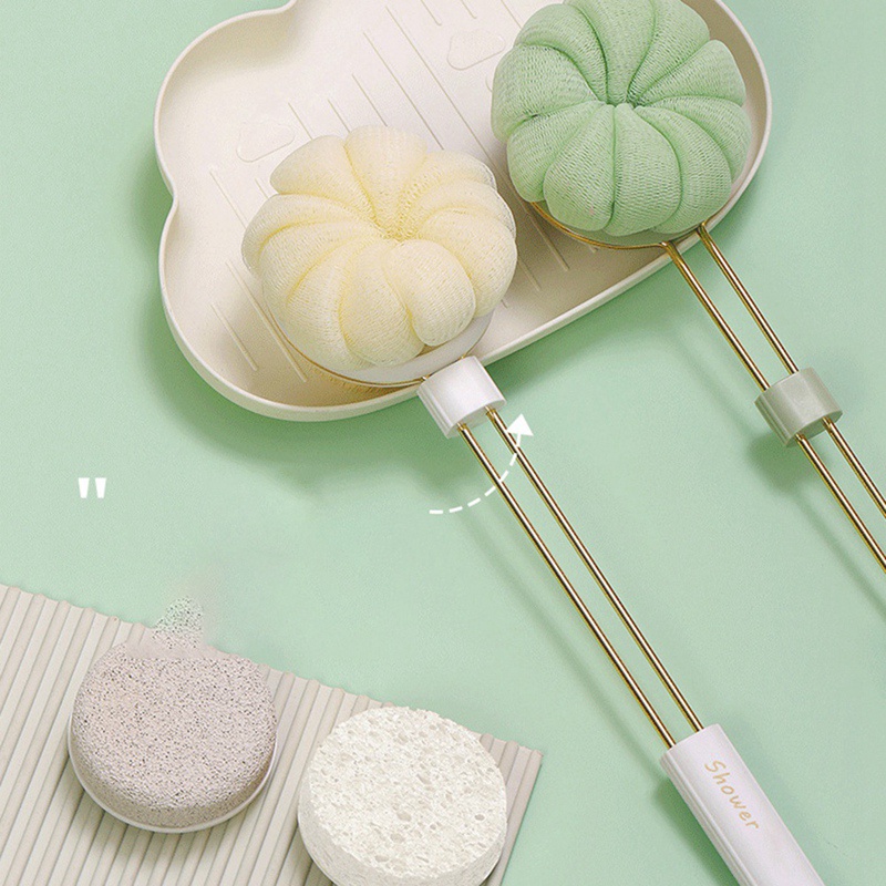 Bàn Chải Chà Lưng Tay Cầm Dài Bằng Lông Mềm Mại Tiện Dụng Cho Phòng Tắm