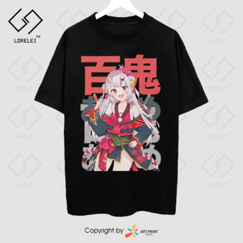 Áo thun Hololive Nakiri Ayame  ngắn tay