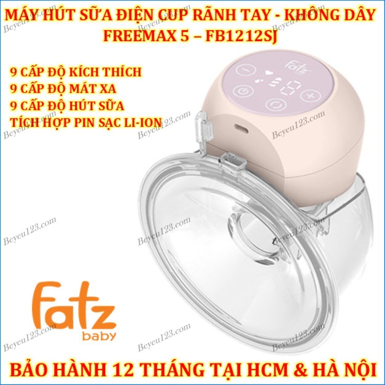 Máy hút sữa điện rảnh tay không dây Fatzbaby FREEMAX 5 - FB1212SJ / FREEMAX 2 - FB1202CW FATZ