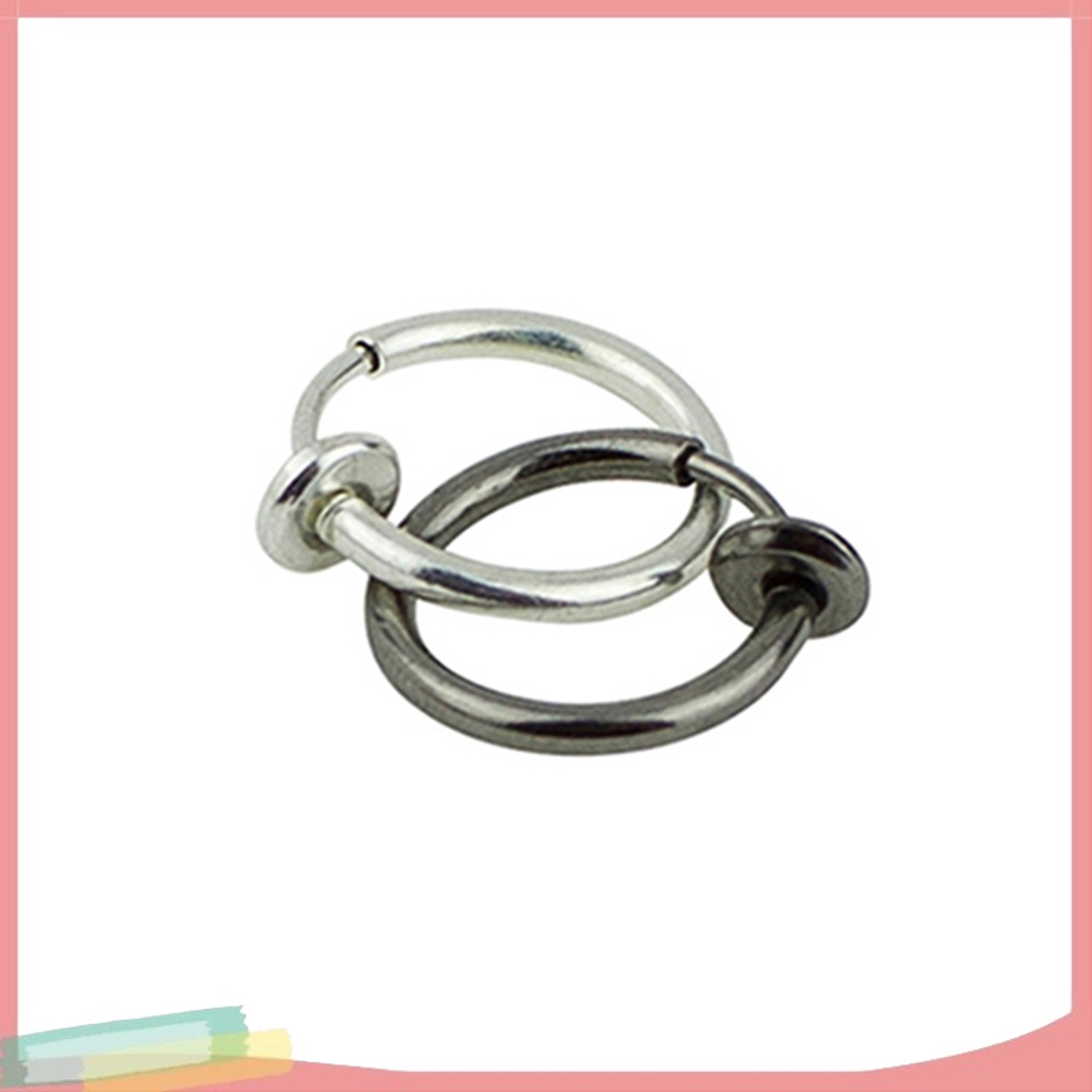 Khuyên tai mũi môi hình vòng tròn cá tính thời trang cho nam nữ