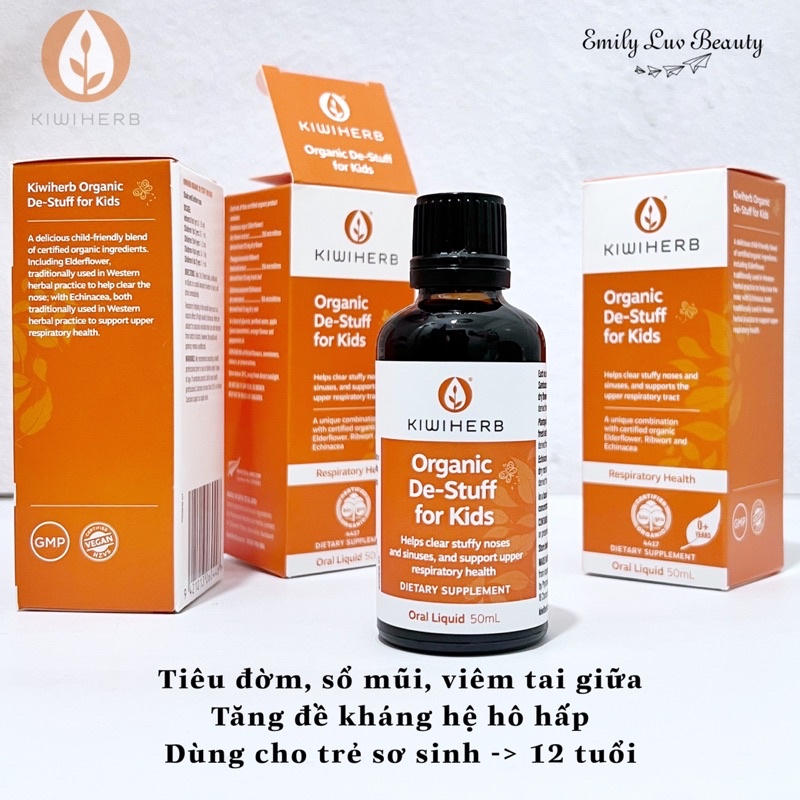 Siro Kiwi Herb tai mũi họng De Stuff