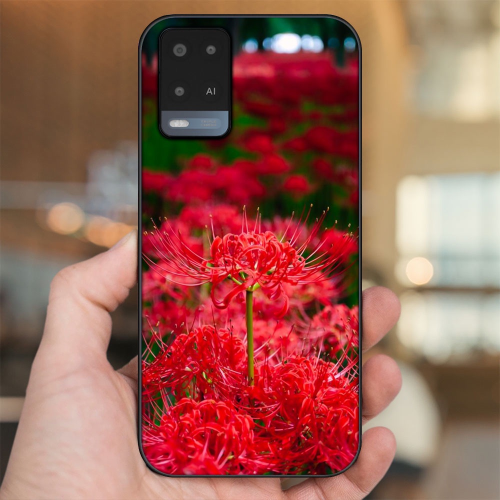 Ốp lưng Oppo A54 4G, A54 5G viền đen in hình Hoa Bỉ Ngạn Hoa Mạn Đà La