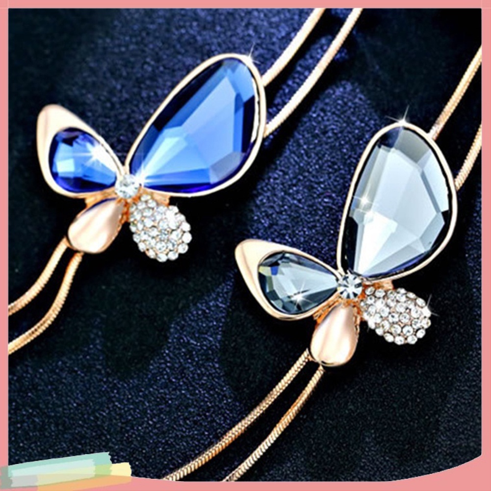 Vòng Cổ Mặt Bướm Đính Đá Thời Trang