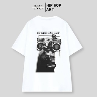 Áo thun Form Rộng NOCAP X GANGSTA phong cách ngầu vải cotton dày thoáng mát