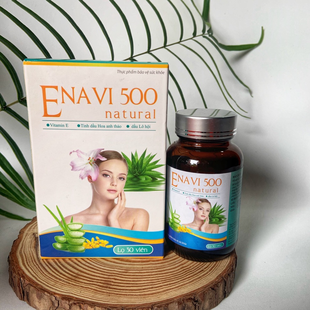 Vitamin E Enavi 500 - Làm đẹp da - Chống Lão Hoá - Duy Trì Vẻ Đẹp Của Da - (Hộp 30 viên)