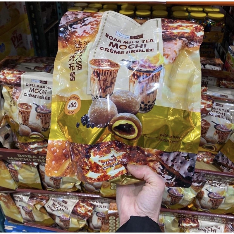 Bánh BOBA MOCHI Trà Sữa Đường Đen Kem Trứng Mới