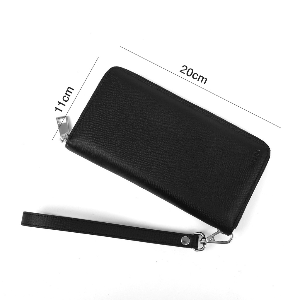 Ví khóa Harda Cầm Tay Da Cao Cấp Saffiano Phiên Bản Nâng Cấp