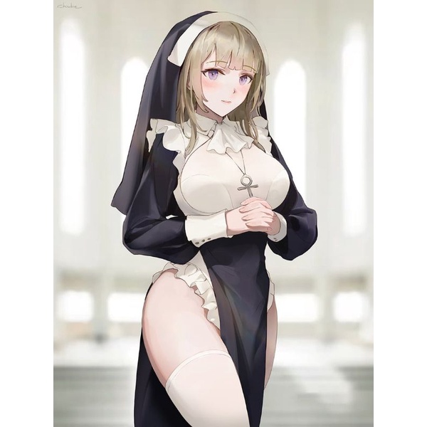 Đồ hoá trang nữ tu, sơ, cosplay nun sexy (có bigsize)
